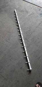 Aluminium wandkapstok lengte 1,5 meter, Wandkapstok, Ophalen of Verzenden, Zo goed als nieuw, Minder dan 100 cm