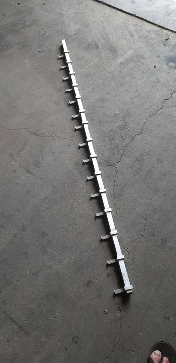 Aluminium wandkapstok lengte 1,5 meter beschikbaar voor biedingen