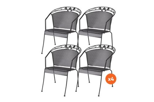 Kettler Toledo Tuinset met vier Stoelen met vierkante Tafel., Tuin en Terras, Tuinsets en Loungesets, Gebruikt, Tuinset, Overige materialen