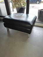 Montel leren hocker, Huis en Inrichting, Banken | Voetenbanken en Poefen, Ophalen of Verzenden, Zo goed als nieuw, Rechthoekig
