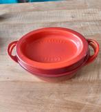 Le Creuset doufeu braadpan 33 cm, Huis en Inrichting, Keuken | Potten en Pannen, Overige materialen, Gebruikt, Ophalen of Verzenden