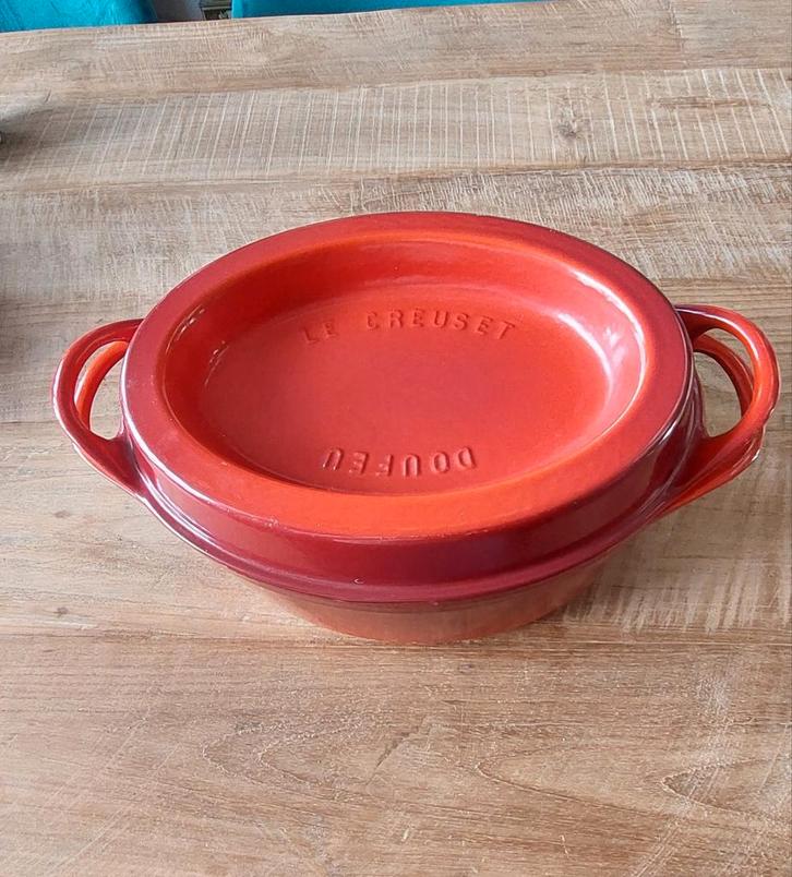 Le Creuset doufeu braadpan 33 cm, Huis en Inrichting, Keuken | Potten en Pannen, Gebruikt, Koekenpan of Braadpan, Overige materialen