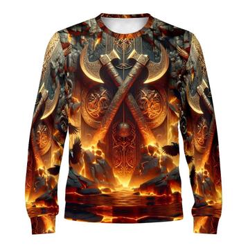 Axes of the Aesir – Poly French Terry Sweatshirt beschikbaar voor biedingen