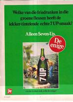 retro reclame 1970 7Up frisdrank lekker tintelend, Ophalen of Verzenden