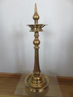 Antieke olielamp standaard in brons - Indonesië -19e eeuw, Antiek en Kunst, Antiek | Koper en Brons, Ophalen of Verzenden, Brons