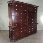 22633 Apothekerskast Ladenkast Anna Mahonie 2,50 m, Huis en Inrichting, Kasten | Ladekasten, 5 laden of meer, 200 cm of meer, Nieuw