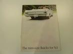 1963 Buick Trim-Size Brochure USA, Ophalen of Verzenden, Gelezen, Overige merken