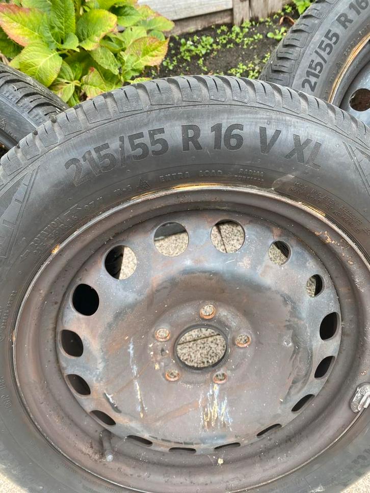 Set autobanden 215/55 R16 met velg, Auto-onderdelen, Banden en Velgen, Banden en Velgen, All Season, 16 inch, 215 mm, Personenwagen