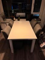 Eetkamer tafel met stoelen, Huis en Inrichting, Tafels | Eettafels, Ophalen, Gebruikt, Rechthoekig, 50 tot 100 cm