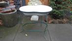 wit emaille bidet op standaard 50x33H48cm, Ophalen