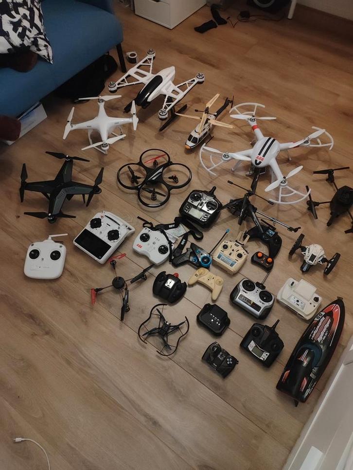 Grote verzameling drones - Yuneec, Parrot, DJI, AE, Audio, Tv en Foto, Drones, Gebruikt, Ophalen of Verzenden