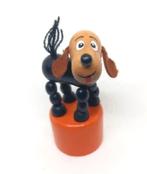 Drukpop hond van hout, Antiek en Kunst, Antiek | Speelgoed, Ophalen of Verzenden
