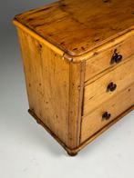 Engelse ladekast pine 19e eeuw, Ophalen, 50 tot 100 cm, Zo goed als nieuw, Minder dan 100 cm