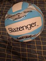 Slazenger beach bal blauw wit, Sport en Fitness, Volleybal, Ophalen of Verzenden, Zo goed als nieuw, Bal