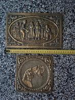 2 koperen wandbordjes, Ophalen of Verzenden