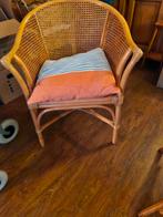Rieten stoel, Huis en Inrichting, Stoelen, Ophalen, Gebruikt, Bruin, Riet of Rotan