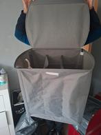 Wasmand op wieltjes met 3 vakken, Ophalen, Zo goed als nieuw