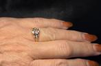 Gouden Vintage ring edelsteen morganiet en diamant. 2025/710, ., Nieuw, Ophalen of Verzenden, Roze