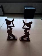 2 Indonesische Houten Beeldjes - Jaren 80, Ophalen of Verzenden
