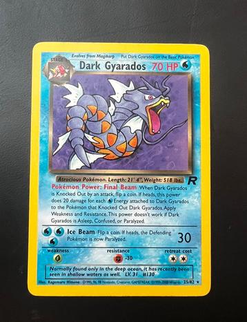 Dark Gyarados 25/82 pokémonkaart beschikbaar voor biedingen