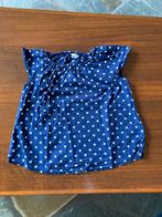 Mouwloos blousje donkerblauw-wit gestipt mt 92, Ophalen of Verzenden, Zo goed als nieuw, Meisje, Overhemd of Blouse