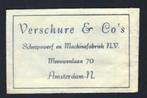 844 Amsterdam VERSCHURE & CO's, Ophalen of Verzenden, Nederland