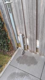 2 Steunwielen t.b.v. houten poort, geveerd, Ophalen, Zo goed als nieuw