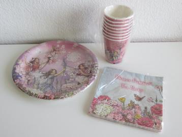 Flower Fairies wegwerp servies voor partijtje  beschikbaar voor biedingen