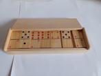 Domino van hout in houten doos, Ophalen of Verzenden, Zo goed als nieuw, Puzzelen