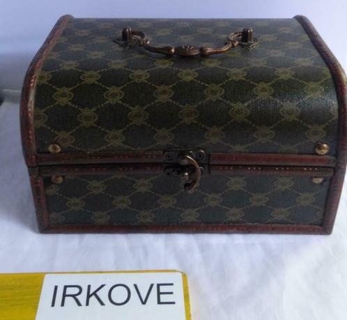 HOUTEN WIJN - OF DRANK KISTJE * 2 STUKS Nieuwstaat *, Huis en Inrichting, Woonaccessoires | Kisten, Zo goed als nieuw, Minder dan 50 cm