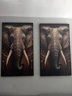 olifanten schilderijen, Antiek en Kunst, Kunst | Schilderijen | Abstract, Ophalen of Verzenden