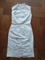 Chinese jurk maat XS/34, Overige typen, Wit, Ophalen of Verzenden, Zo goed als nieuw