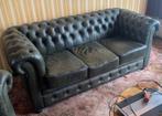 Chesterfield bank en stoel, Ophalen, Leer, Chesterfield