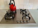 Bauknecht Gaskookplaat + Smeg Oven + Koelkast, Gebruikt, Inbouw, Gas, 4 kookzones
