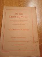 Cath. Van Rennes In de Kerstdagen 2 stemmig zang en piano, Muziek en Instrumenten, Bladmuziek, Ophalen of Verzenden, Klassiek