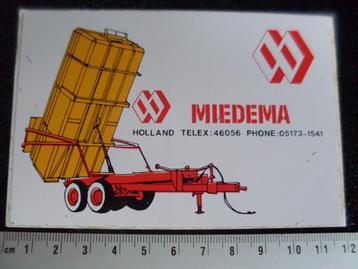 sticker miedema logo beschikbaar voor biedingen
