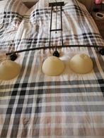 Bronzen hanglamp met ingebouwde dimmer, Huis en Inrichting, Lampen | Hanglampen, Ophalen, Zo goed als nieuw, 75 cm of meer