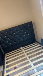 140*200 diamanten bed, Tweepersoons, Zo goed als nieuw, 200 cm, Hout