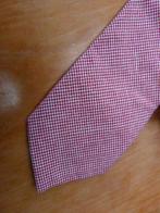 Stropdas rood wit merk GENTS linnen katoen, Effen, Ophalen of Verzenden, Zo goed als nieuw, Gents