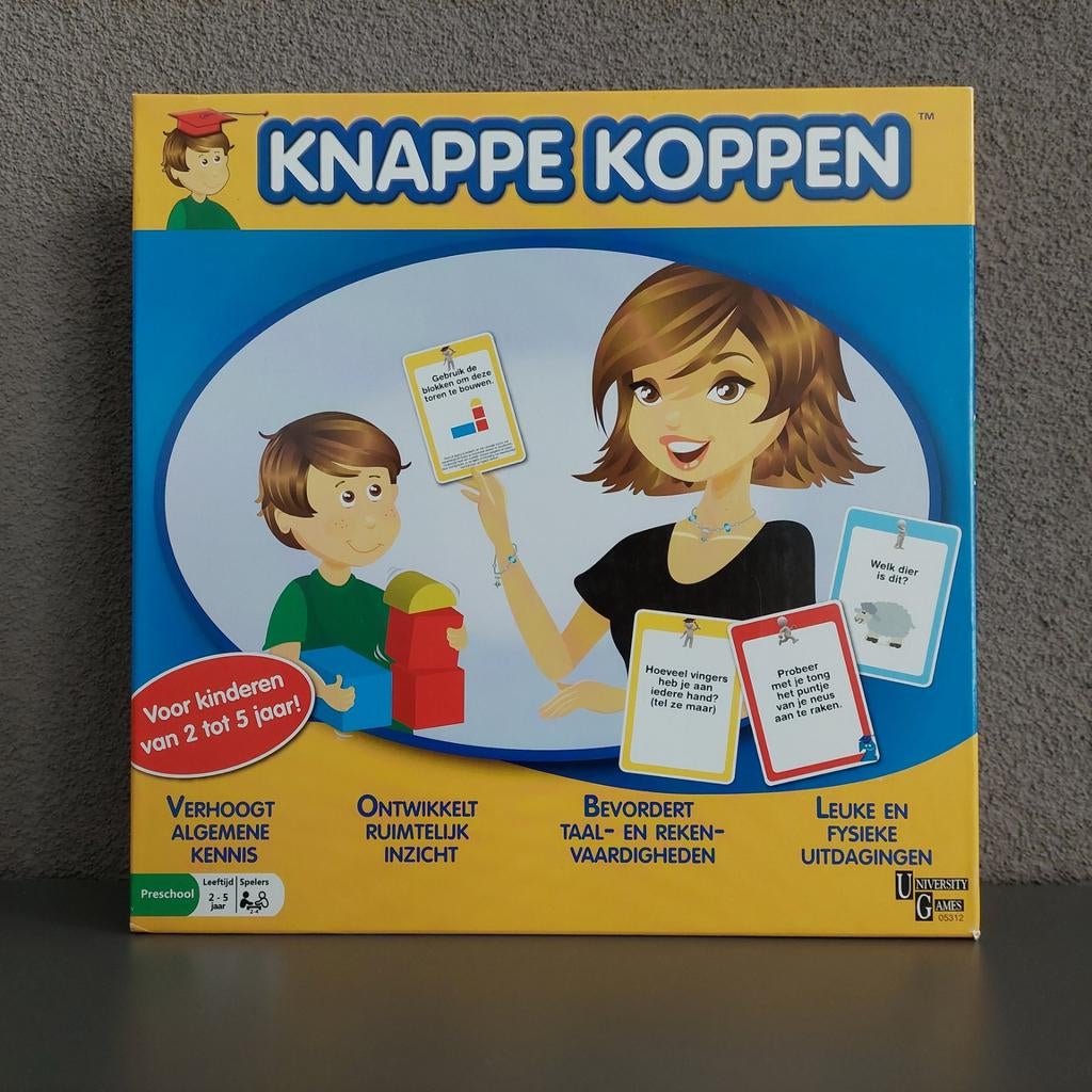 Educatief bordspel Knappe Koppen 2-5 jaar University Games, Hobby en Vrije tijd, Gezelschapsspellen | Bordspellen, Ophalen of Verzenden