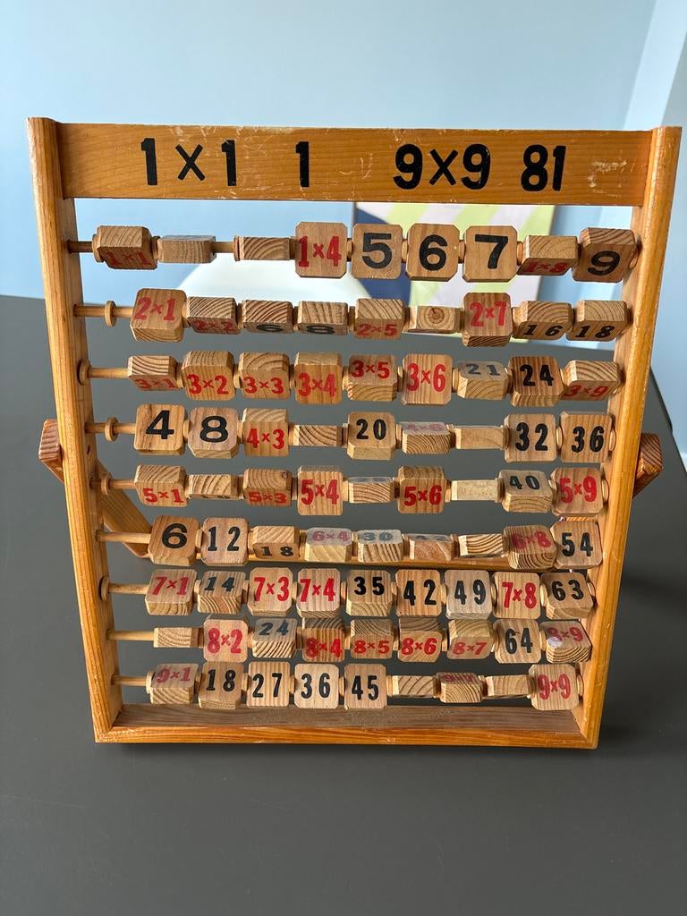 Vintage Houten Rekenrek / Abacus, Kinderen en Baby's, Speelgoed | Educatief en Creatief, Ophalen, Gebruikt
