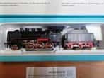Marklin stoomlok 3003 met tender en 3 wagons., Wisselstroom, Ophalen of Verzenden, Märklin, Gebruikt