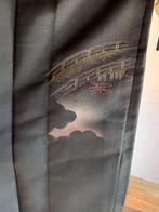 Traditionele Japanse Kimono hoari jasje black bridge, Ophalen of Verzenden