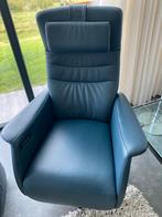 Sta op stoel easy sit, Huis en Inrichting, Stoelen, Ophalen, Blauw, Leer, Zo goed als nieuw
