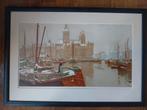 henry cassiers.haven te amsterdam, Antiek en Kunst, Kunst | Litho's en Zeefdrukken, Ophalen of Verzenden