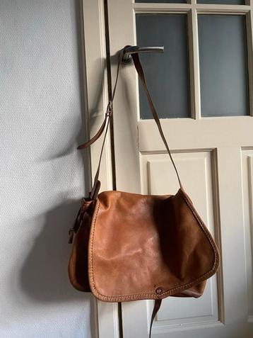Vintage Bruine Leren Tas beschikbaar voor biedingen