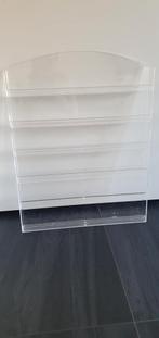 Wand display plexiglass, Huis en Inrichting, Woonaccessoires | Krantenbakken en Lectuurbakken, Ophalen, Gebruikt