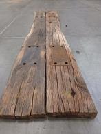 Robuuste  oud ( blank ) eiken planken  wandplank, Doe-het-zelf en Verbouw, Hout en Planken, Gebruikt, Ophalen of Verzenden, Eiken