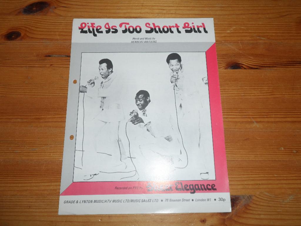 Life is too short girl - sheer elegance - herbert watkins, Muziek en Instrumenten, Gebruikt, Gitaar, Ophalen of Verzenden, Artiest of Componist