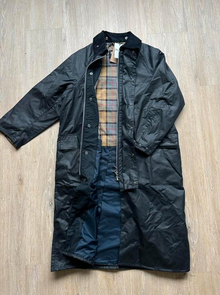 Barbour Burghley Wax Jacket - Nieuw - Navy - Maat 44 & 46, Kleding | Heren, Jassen | Winter, Nieuw, Maat 46 (S) of kleiner, Zwart